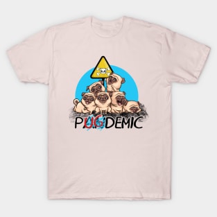 pugdemics pug pandemic dog cute and funny T-Shirt